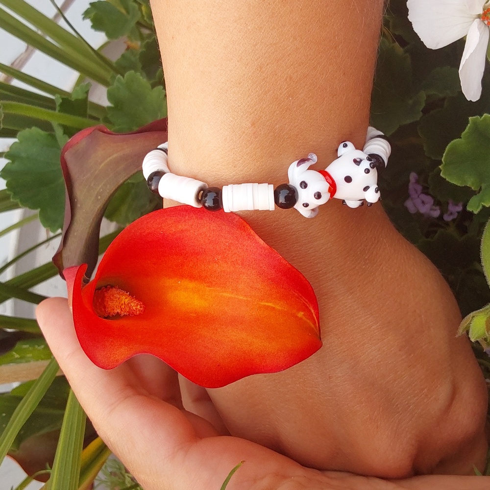 Dalmatian bracelet